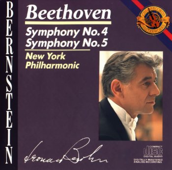 Beethoven: New York Philharmonic / Leonard Bernstein conductor - Symphonies No. 4 & No. 5 (CBS Masterworks) 1986
