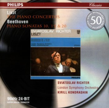Liszt / Beethoven: Sviatoslav Richter - piano / London Symphony Orchestra / Kirill Kondrashin - conductor - Piano Concertos / Piano Sonatas Nos. 10, 19 & 20 (Philips Classics) 2001