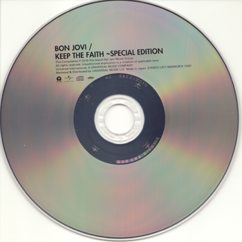 BON JOVI: Keep The Faith (1992) (SHM-CD, Japan, Special Edition 2010)