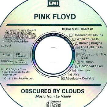 Pink Floyd - Obscured by Clouds 1972 (1986, 1st West German issue)