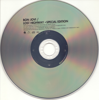 BON JOVI: Lost Highway (2007) (SHM-CD, Japan, Special Edition 2010)
