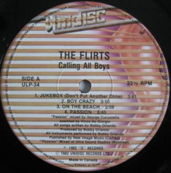 The Flirts - Calling All Boys (Unidisc Records ULP-34, VinylRip 24bit/96kHz) (1982)