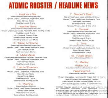Atomic Rooster - Headline News 1983 (Reissue1994)
