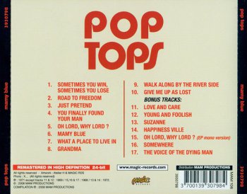 POP TOPS: Mamy Blue (1971) (2008, Magic Records 3930798, Made in France)