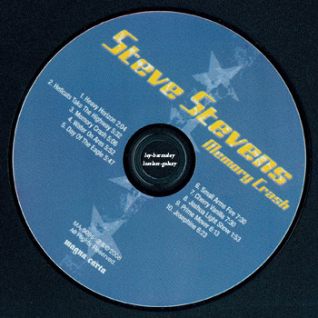 STEVE STEVENS: Memory Crash (2008, Magna Carta MA-9095-2, Made in USA)