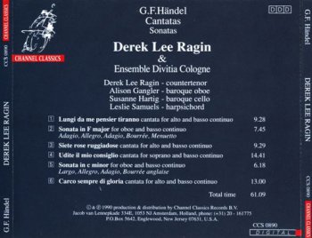 Handel - Cantatas & Sonatas [Derek Lee Ragin & Ensemble Divitia Cologne] (1990)