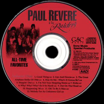 Paul Revere & The Raiders • 36 All-Time Favorites (3CD Set) 1998 • WAVPack, lossless