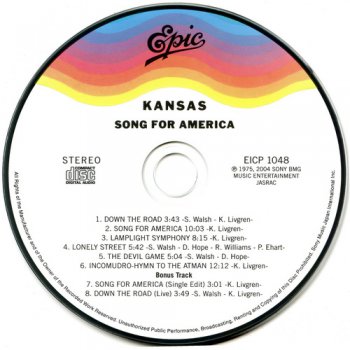 Kansas - Song For America (1975) (Japan)