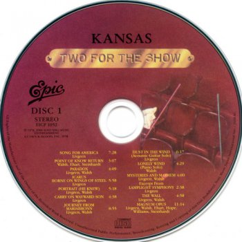 Kansas - Two For The Show [2CD] (1978) (©2008 Japan)
