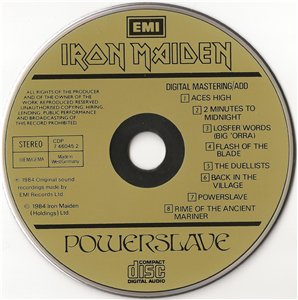 Iron Maiden - Powerslave [Original West Germany 1st Press , EMI CDP 7 46045 2 ] (1984)