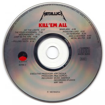 Metallica - Kill 'Em All (4 Versions) 1983