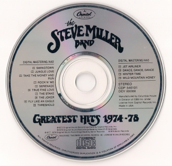The Steve Miller Band - Greatest Hits 1974-78 (released by Boris1)