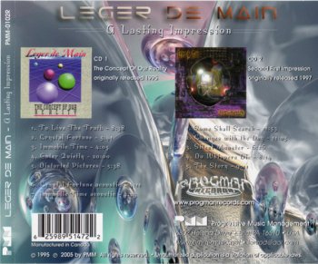 Leger De Main - A Lasting Impression 1995 & 1997 (2CD Progman Records 2005) 