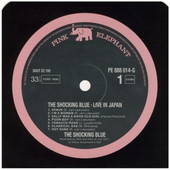 Shocking Blue - Live in Japan (1972) [Japan 2009]