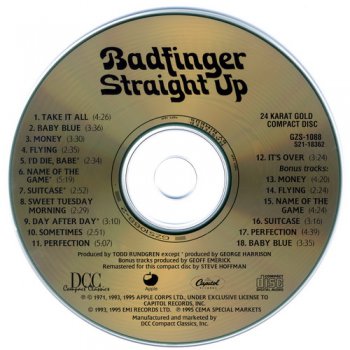 Badfinger - Straight Up (1971) [1995]