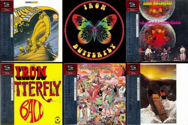 Iron Butterfly - 5 Albums &#9679; 1968 Heavy / 1968 In-A-Gadda-Da-Vida / 1969 Ball / 1970 Live / 1970 Metamorphosis &#9679; Cardboard Sleeve SHM-CD Victor Entertainment Japan 2009