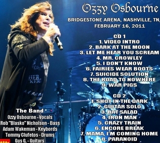 Ozzy Osbourne   Nashville  2CD(2011)