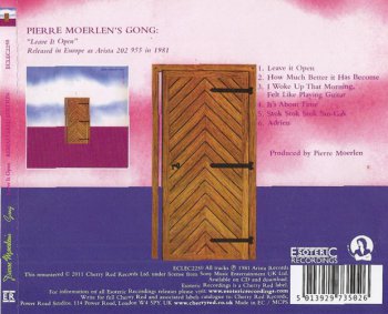 Pierre Moerlen's Gong - Leave it Open 1981 (2010 Esoteric Recording/24Bit Master)