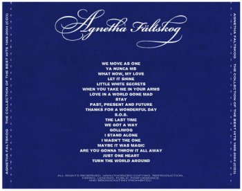 Agnetha Faltskog - The Сollection of the Best Hits 1968-2004 [3CD] (2010) 