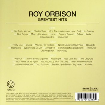 Roy Orbison - Greatest Hits (3CD) 2008