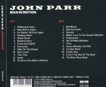 John Parr -  Man In Motion 2009 (Man With A Vision & Under Parr 2CD Set) 