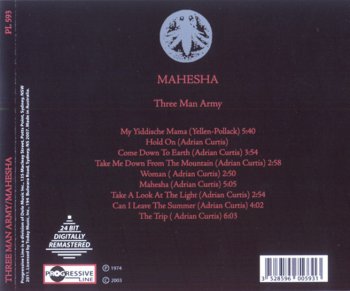 Three Man Army - Mahesha (1974) [Reissue 2003] 