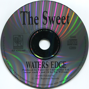 Sweet: Waters Edge (1980) (1992, Repertoire Records, REP 4203-WP, Made in Germany)