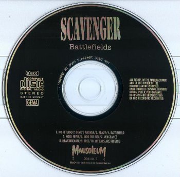 Scavenger -  Battlefields 1985 (1994 reissue)