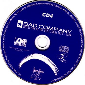 Bad Company - Collection Of The Best Songs 1974-1999 [4CD BOX] (2011)