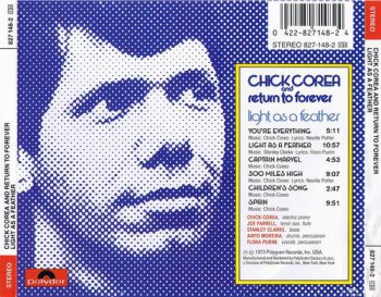 Chick Corea & Return To Forever - Light As A Feather (1973)