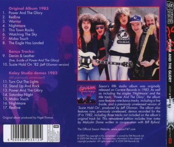 Saxon - Power & The Glory 1983 (Remast. Carrere, EMI 2009) 