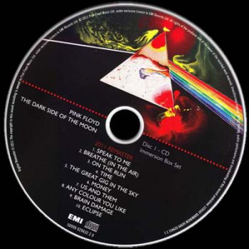 Pink Floyd - The Dark Side Of The Moon (3-CD / 2-DVD / Blu-ray) Box Set Immersion Edition) 2011
