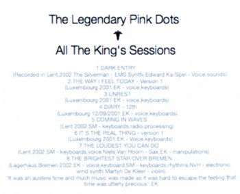 Legendary Pink Dots - All The King's Sessions [Tape Reissues And Special Projects] 2011