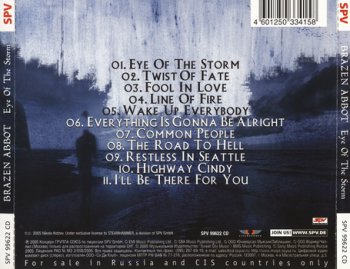 Brazen Abbot - Eye Of The Storm 1996