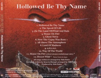 Mob Rules - Hollowed Be Thy Name (Japanese Edition) 2003