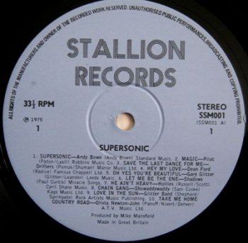 Various - Supersonic (Stallion Lp VinylRip 24/96) 1975