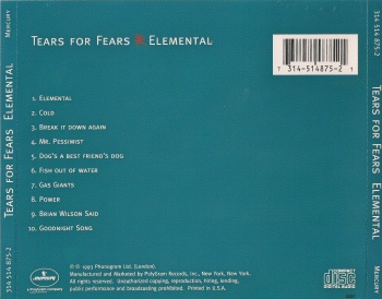 Tears For Fears - Elemental  (released by Boris1)