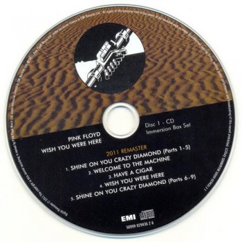 Pink Floyd: Wish You Were Here - Immersion Box Set EMI Records • 2CD + 2DVD + Blu-ray Disc 2011