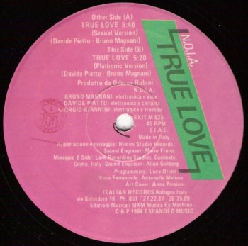 N.O.I.A. - True Love (Vinyl,12'') 1984
