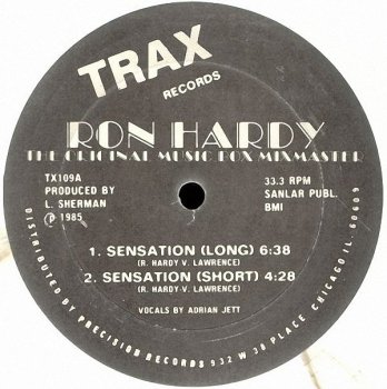 Ron Hardy - Sensation (Vinyl,12'') 1985