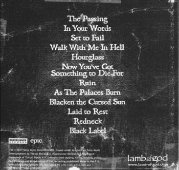 Lamb Of God - Wrath Tour 2009-2010 (2012 Bonus Live CD on ''Resolution'') 