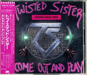 Twisted Sister 1985 Come Out And Play (Japan 32XD-391 Atlantic 1986 1-st original rare press)
