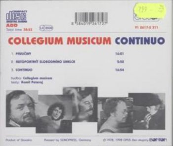 Marian Varga & Collegium Musicum - Continuo 1978 (Opus 1998) 