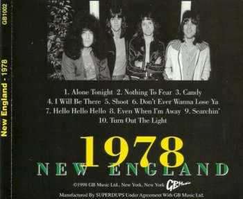 New England - 1978 (GB Music 1998) 