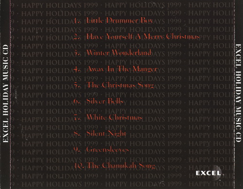 Excel Holiday Jazz CD (Kenny G) 1999