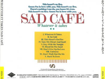 Sad Cafe - Whatever It Takes (1989)