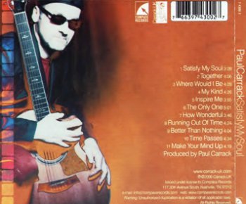 Paul Carrack - Satisfy My Soul (2000) 