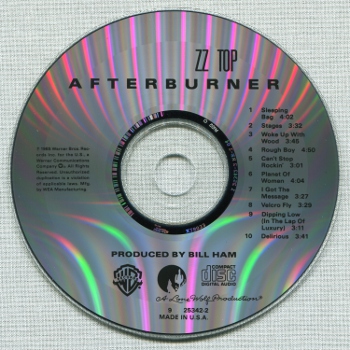 ZZ Top: Afterburner (1985) (1999, Warner Bros., 9 25342-2, USA)