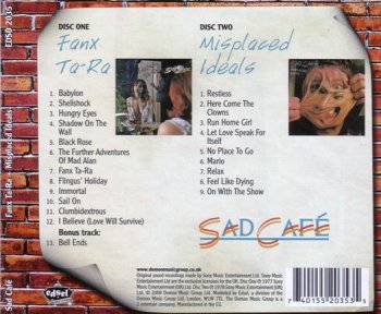 Sad Cafe - Fanx Ta-Ra / Misplaced Ideals (1977 / 1978) [2CD Reissue 2009] 