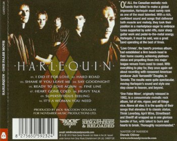 Harlequin - One False Move (1982) [Reissue 2012]